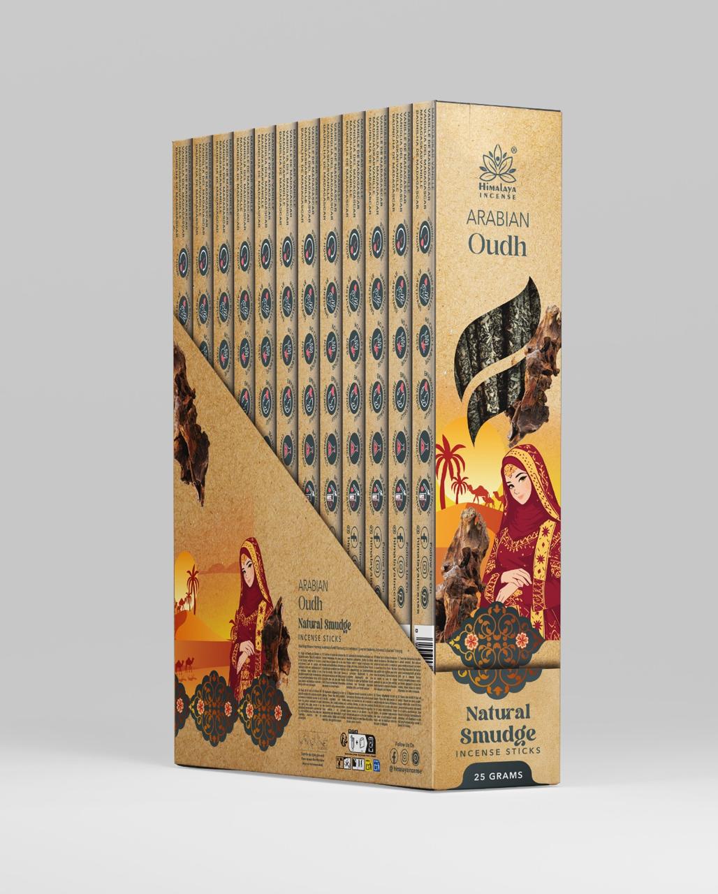 Bâton d'encens Oudh arabe de l'Himalaya-25g